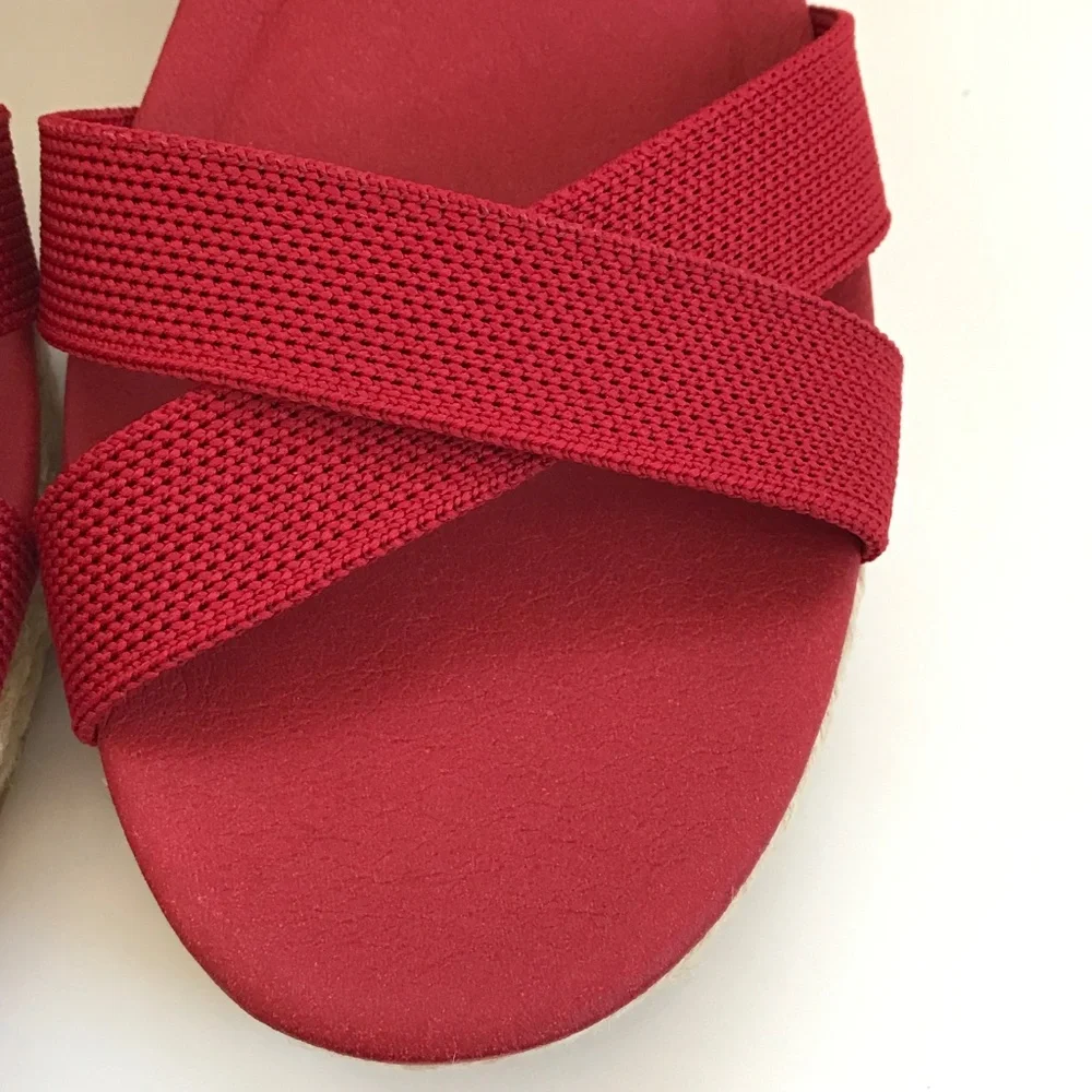 VIVAIA Wedge Sandals Espadrille Sally Sandals Red Women’s Size 9.5